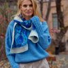 Шарф Лайн L 50% Шерсть 50% Шелк